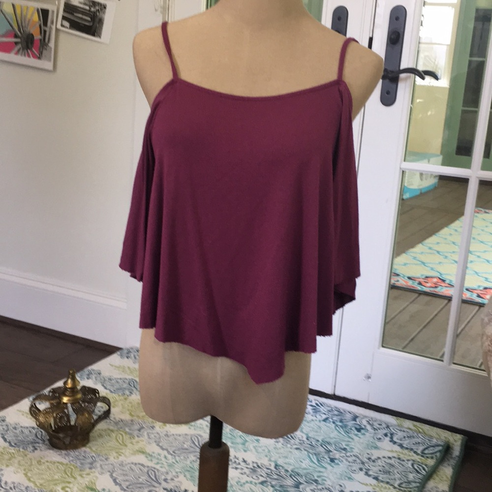soft & simple burgundy shirt